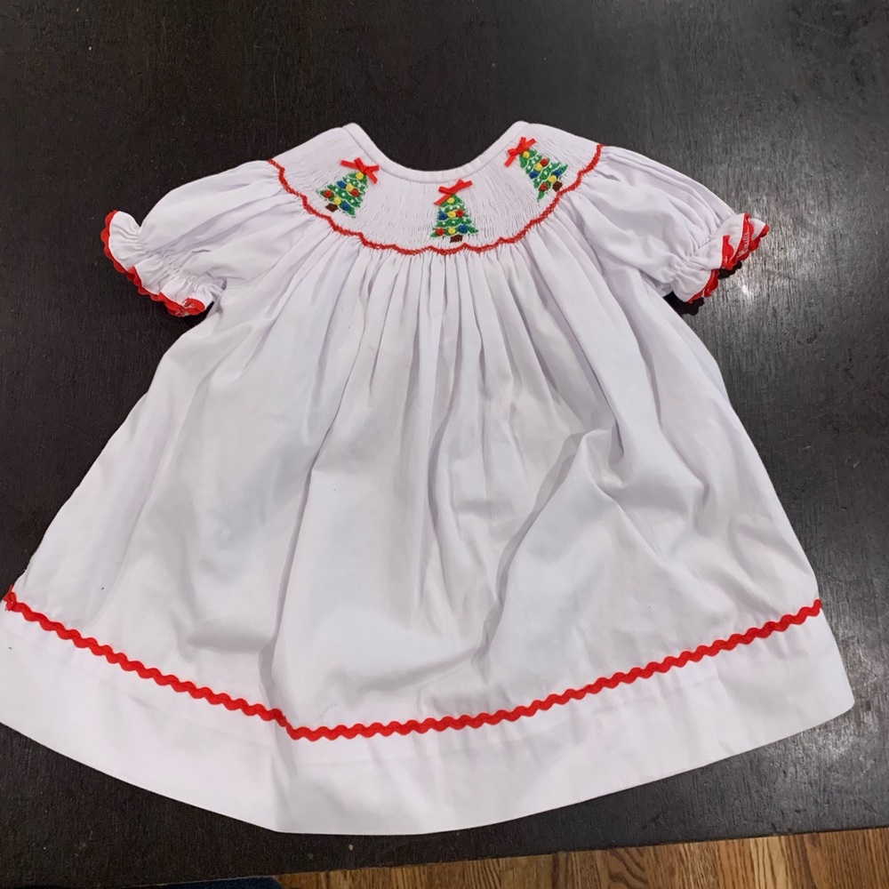 Babeeni Christmas smocked gown